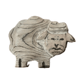 Hand Carved Sheep Wall Plaque