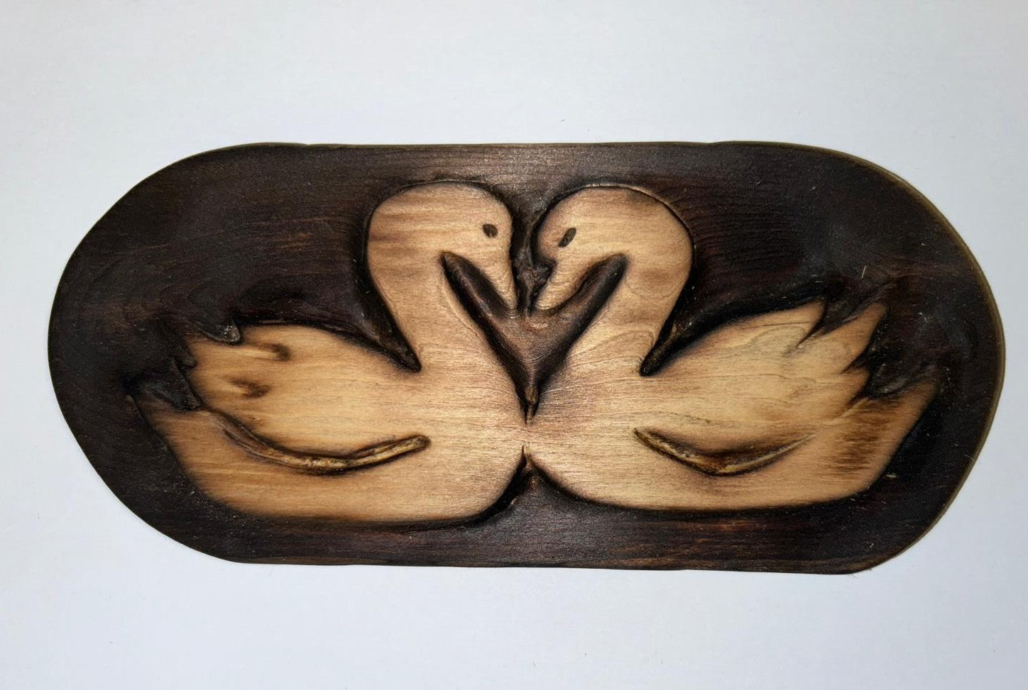 Kissing Swans Plaque