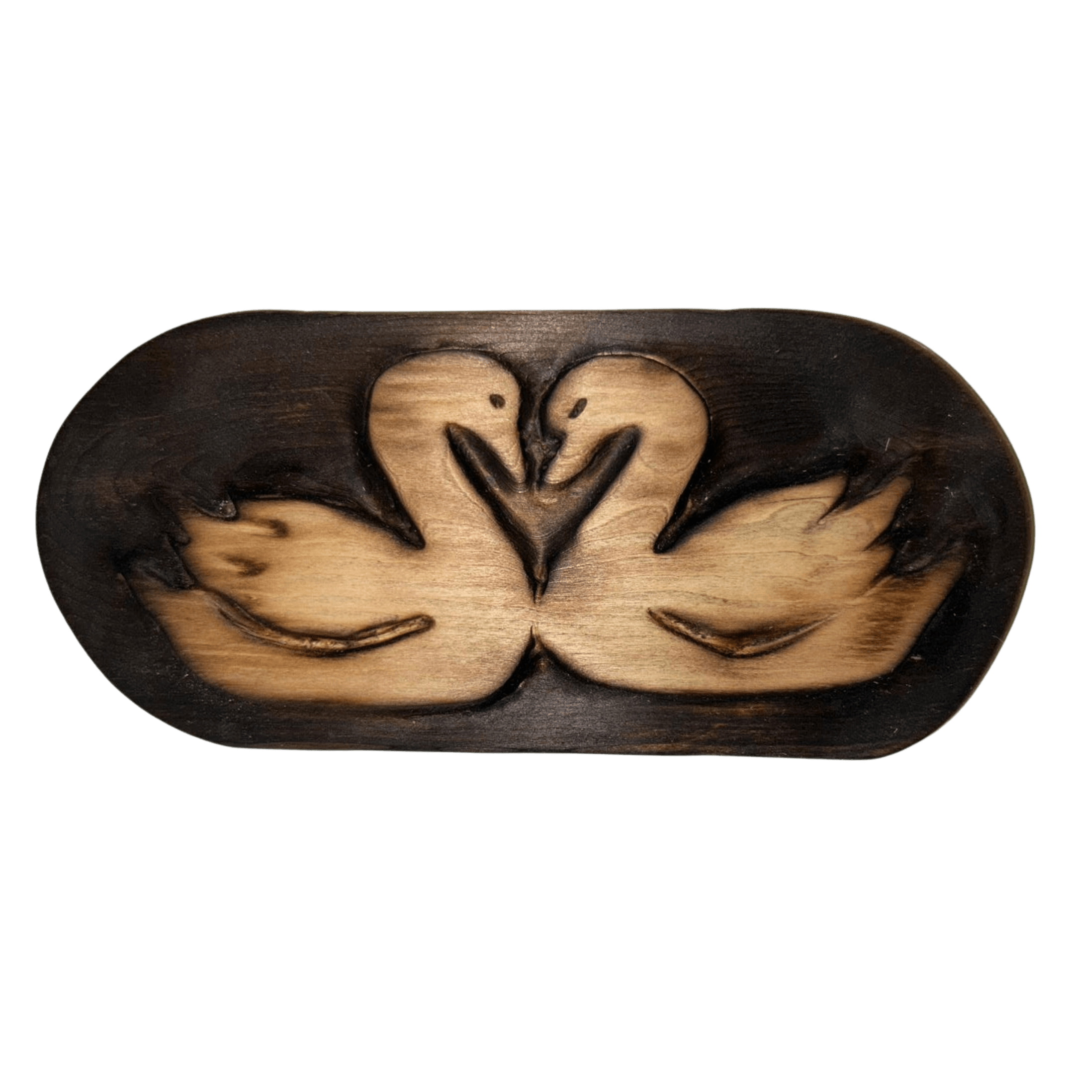 Kissing Swans Plaque